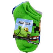 Wholesale - 5pk MINECRAFT BADGE OG HONOR NS SOCKS SIZE 4-6, UPC: 193159210892